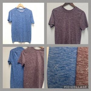 Lululemon Metal Vent Tech Crew Neck T Shirt Gym Mens Size Small Lot of 2